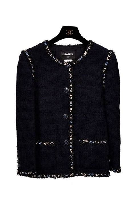 chanel navy boucle jacket|best boucle jackets for women.